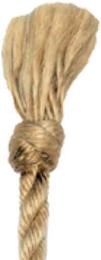 Matthew Walker knot in jute touw