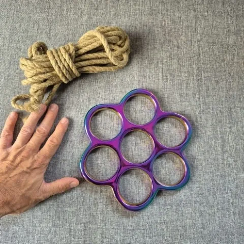 Shibari suspension ring (honeycomb ring rainbow)