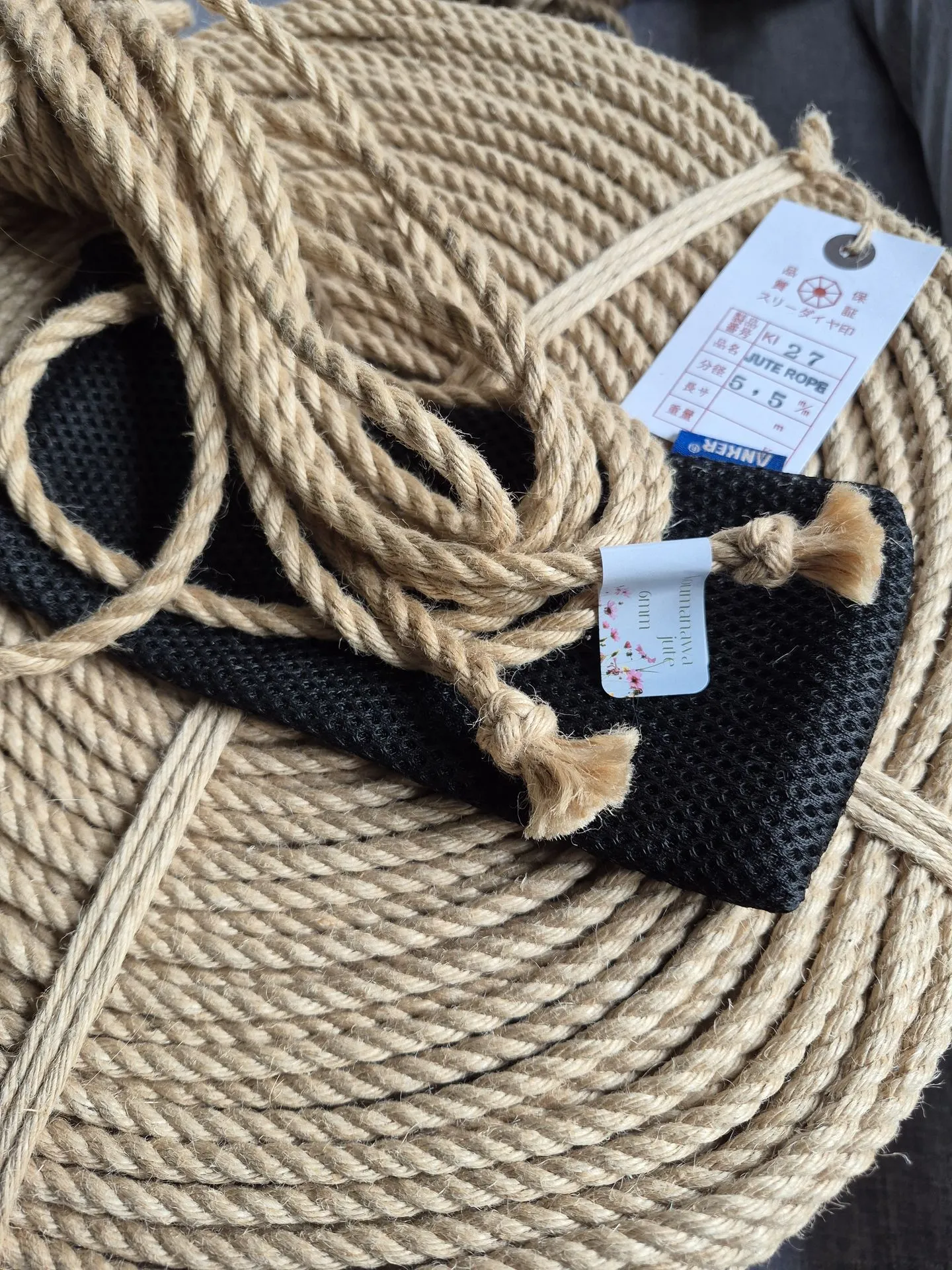 [jute1ply6mm] Premium Koumanawa Jute Shibari rope (8m, Ready to use, 6mm, Thistle)